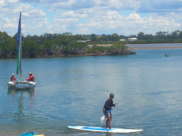 Sailing on Baffle Creek near Agnes Water